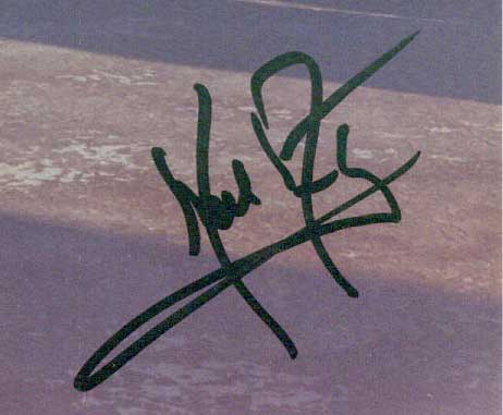Signed photo, early 90s