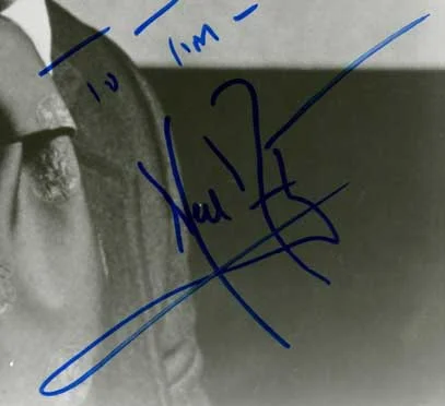 Signed photo, 1992