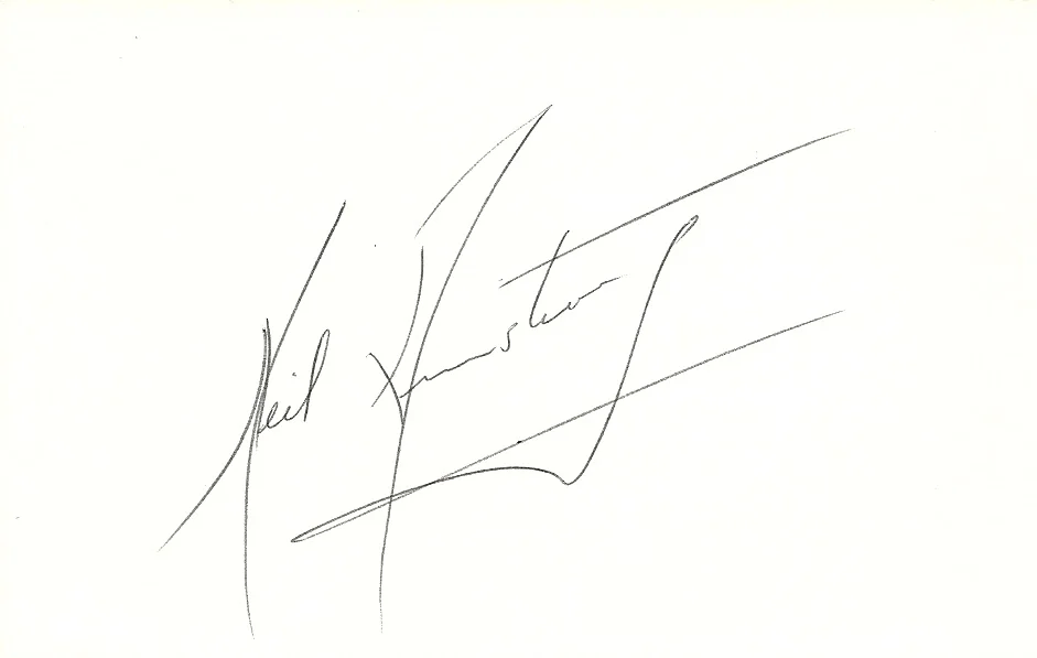 Neil Armstrong signed card - early 1960s