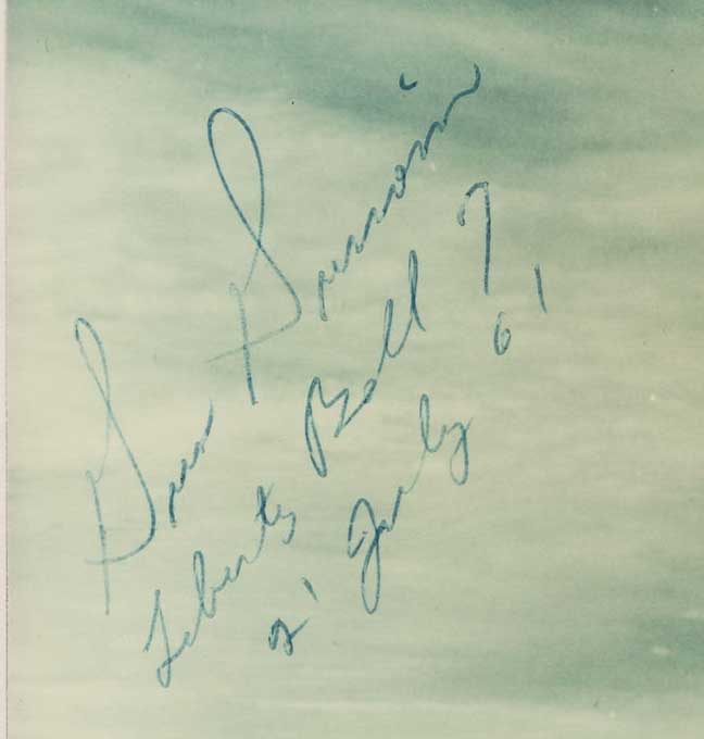 Virgil Grissom signed photo from the Sturtevant Collection
