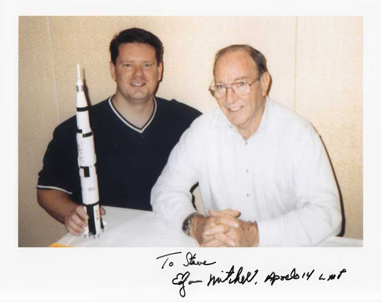 Steve Zarelli with Edgar Mitchell, 2004.