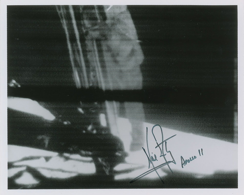 Neil Armstrong signed photo that sold for over $38,000