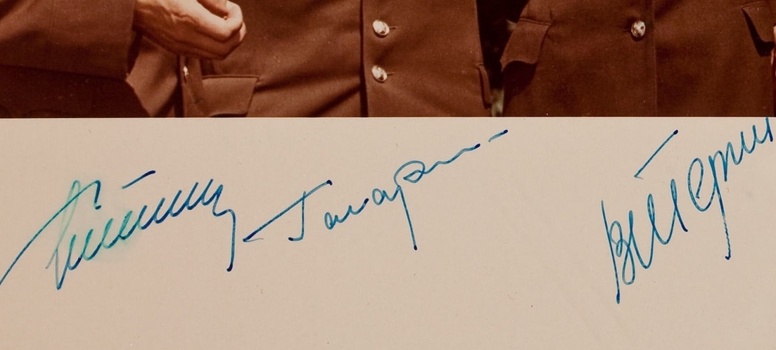 Cosmonaut multi-signed photo