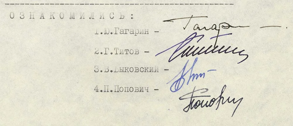 Forgeries from a prolific cosmonaut forger
