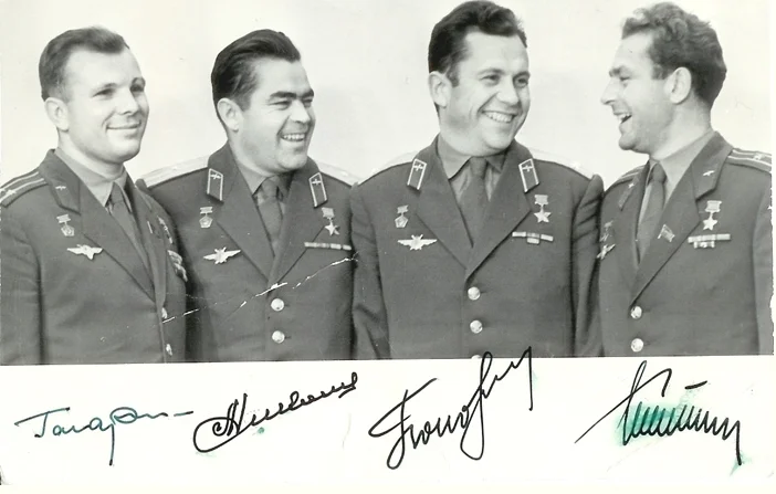 Cosmonaut multi-signed photograph, 1963