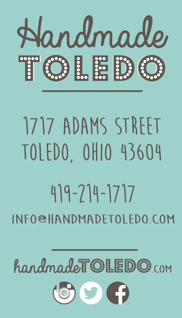 Handmade Toledo business cards