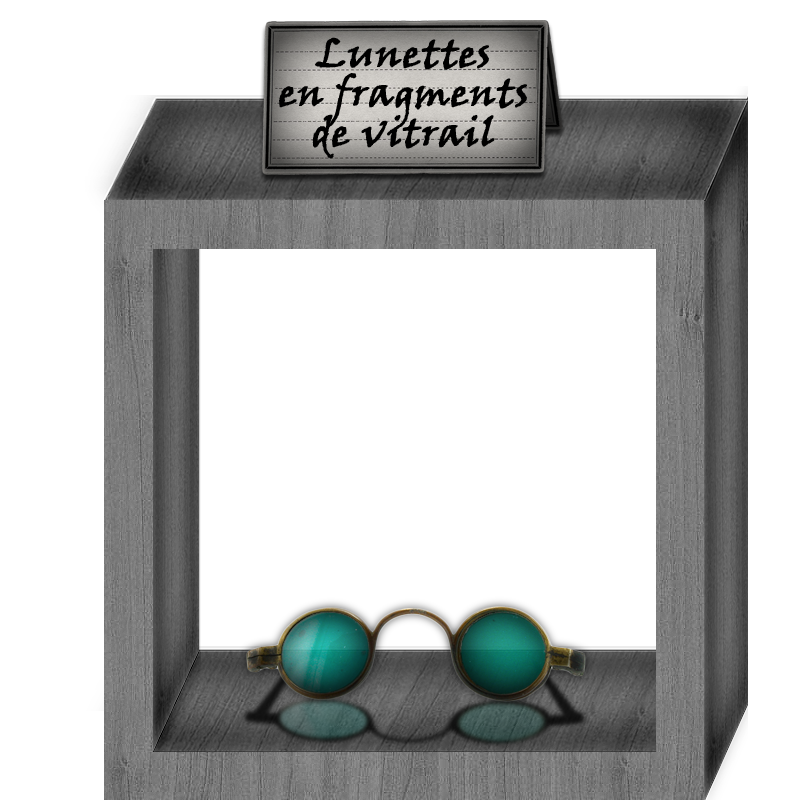 Lunettes en fragments de vitrail