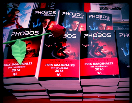  🌹 Une rose de papier offerte par une lectrice, double clin d’œil à PHOBOS : les roses de Marcus et les origamis de Kenji .