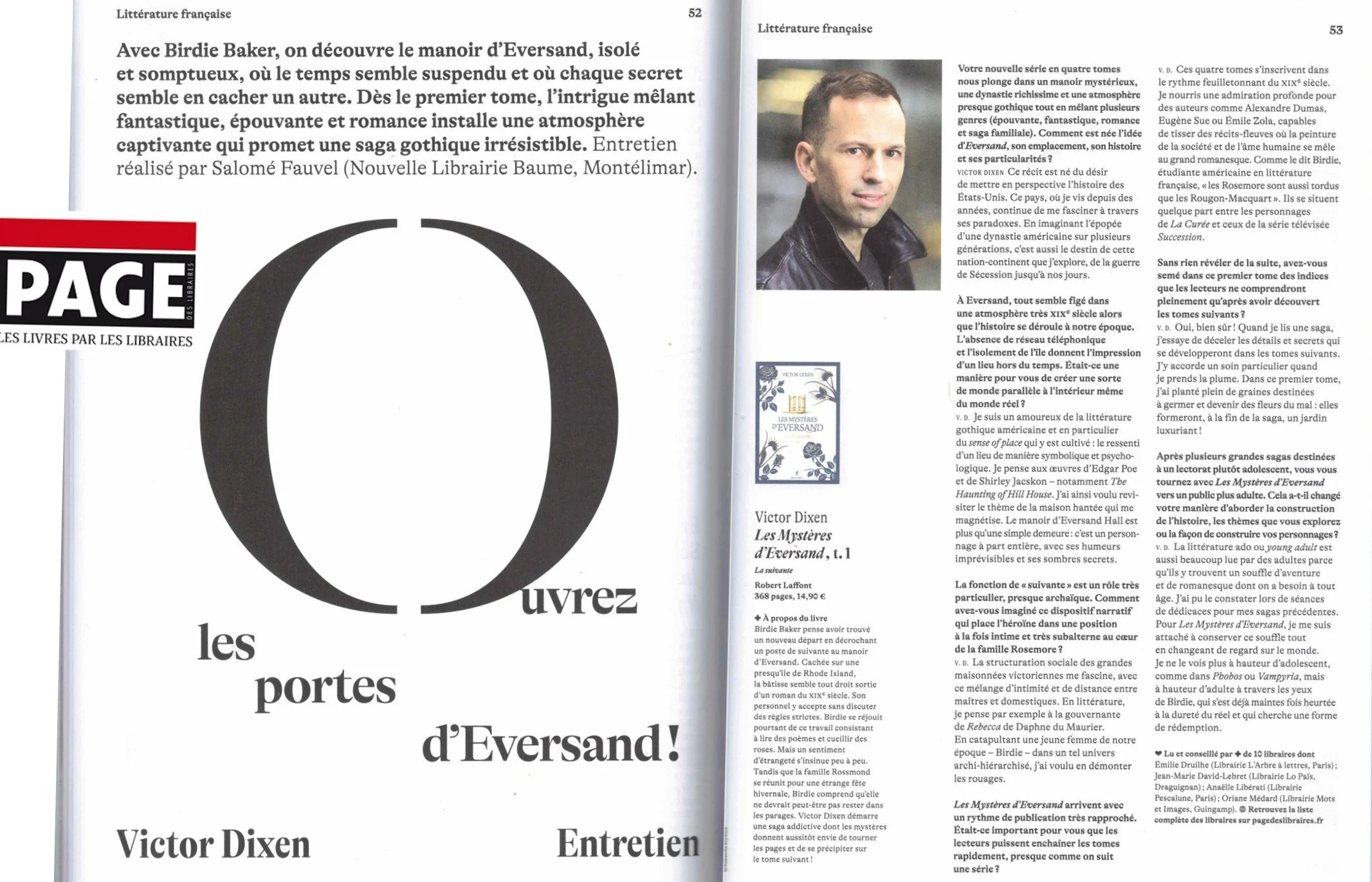 La Page des Libraires