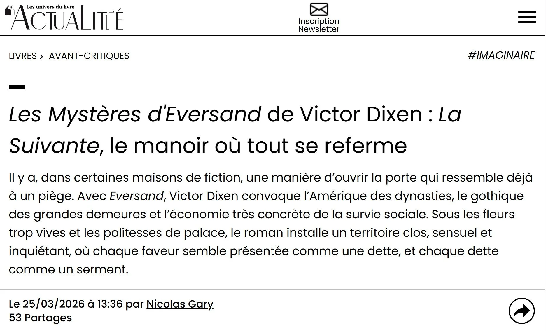 Actualitté