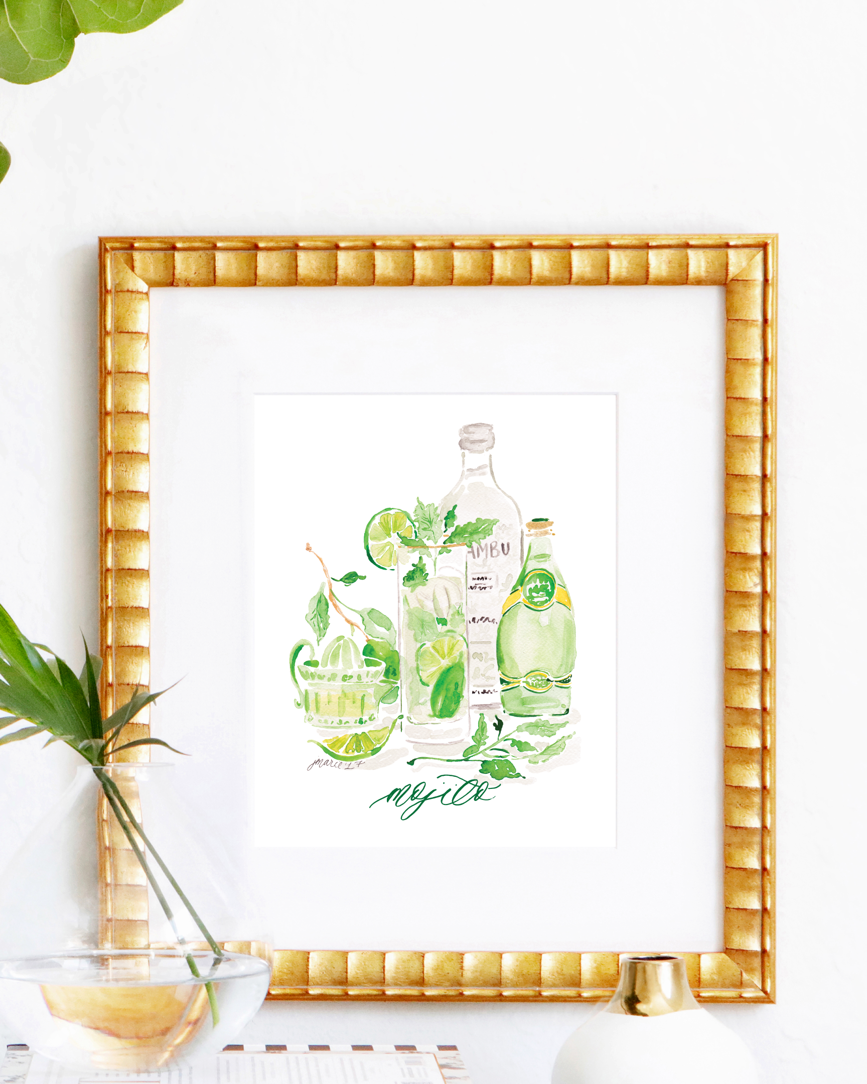Mojito-Watercolor-Art-Print-by-Simply-Jessica-Marie-_-Framebridge-for-SC-Stockshop-_-Close-Up.png