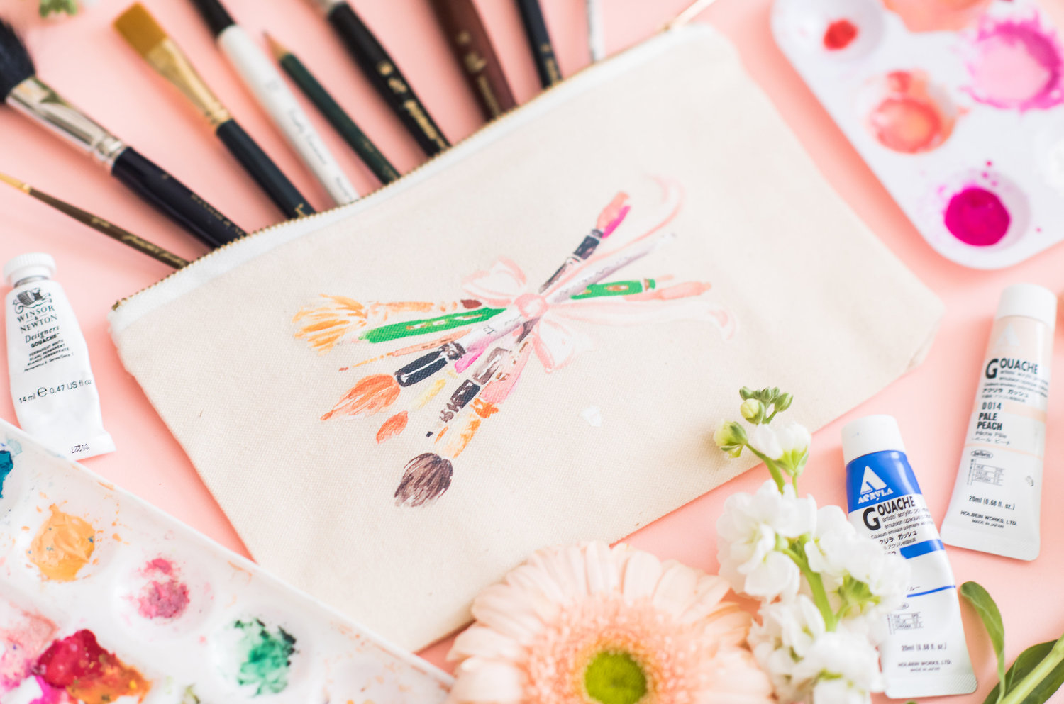Paintbrushes Pencil Case — Simply Jessica Marie