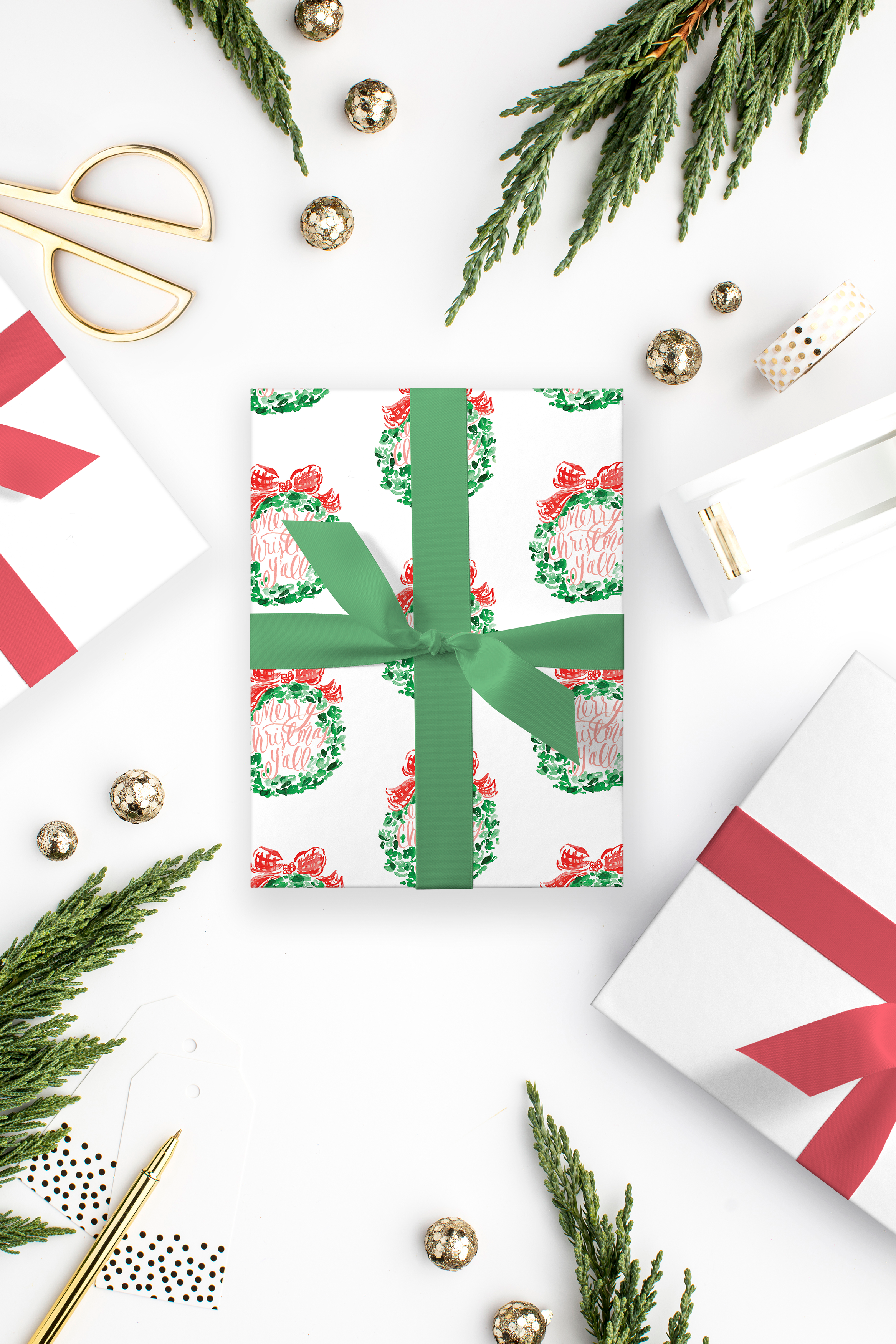 Merry-Christmas-Y'all-Wrapping-Paper-by-Simply-Jessica-Marie.png