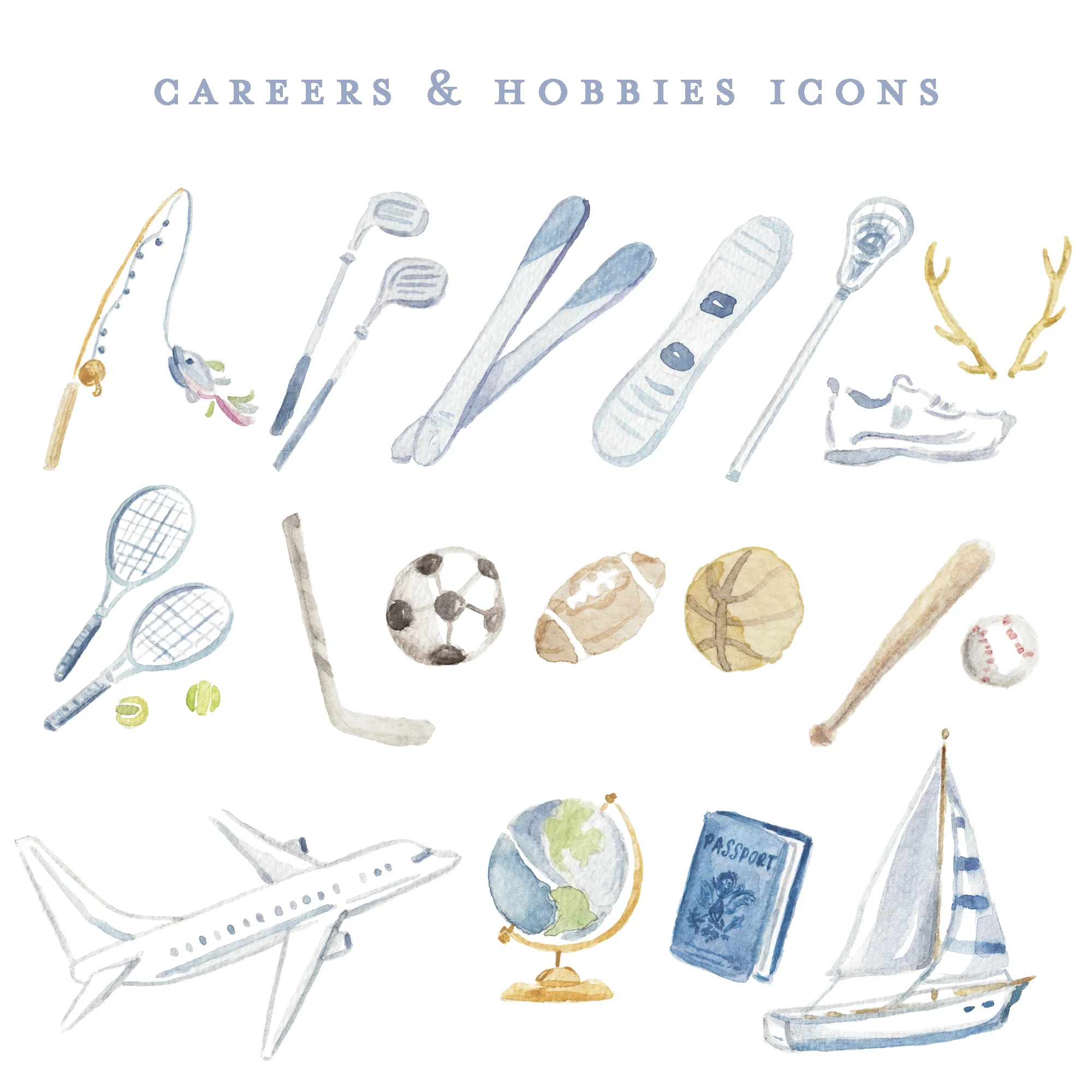 Careers and Hobbies Icons for Build Your Own Watercolor Crest by Simply Jessica Marie Photo 2.jpg
