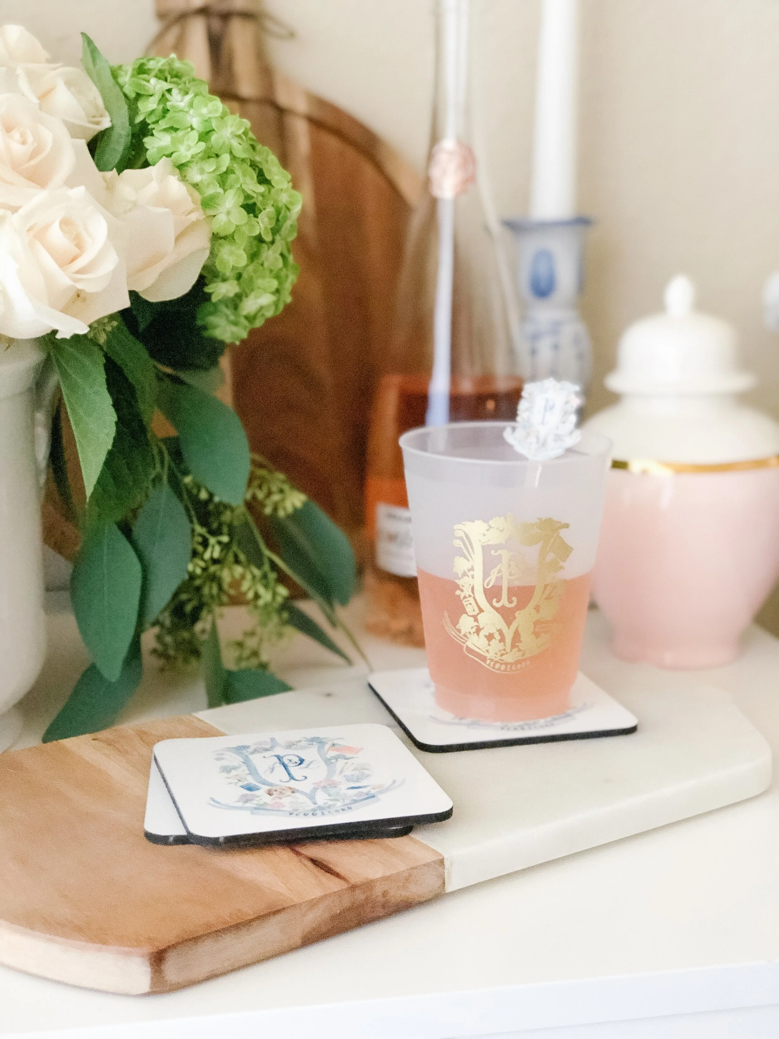 Watercolor Crest Coasters with Cork Backs By Simply Jessica Marie-06.jpg