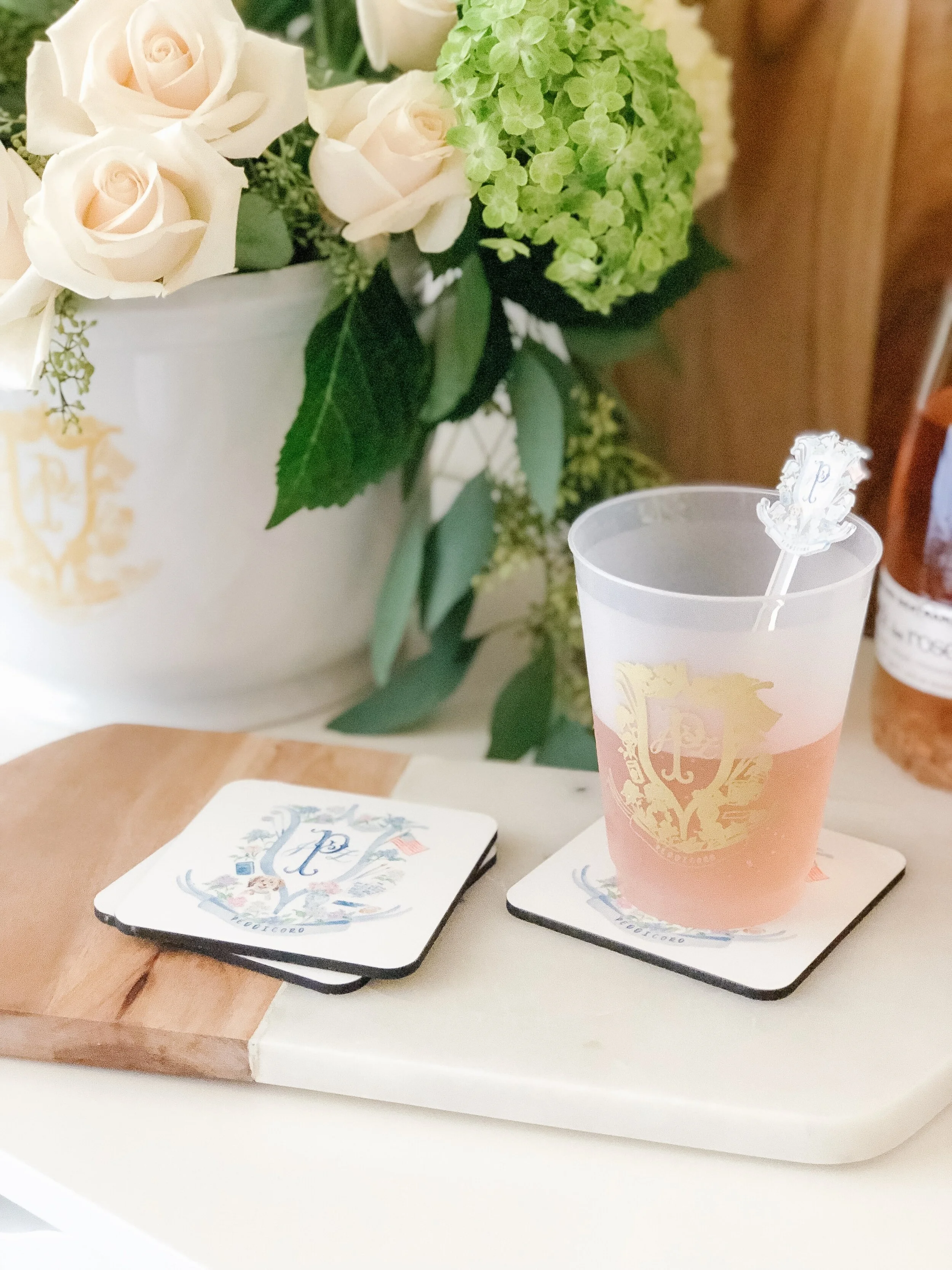 Watercolor Crest Coasters with Cork Backs By Simply Jessica Marie-07.jpg