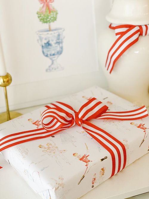 Tiny Red Bows - Wrapping Paper – Flat Vernacular