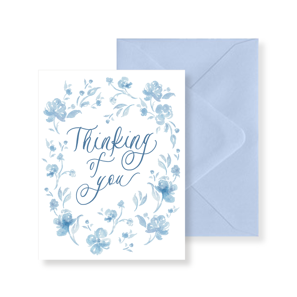 Thinking of You Watercolor Greeting Card — Simply Jessica Marie