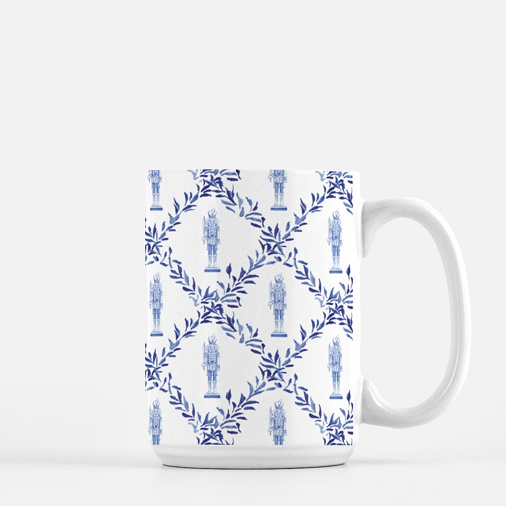 French Bow 15oz Tall Watercolor Mug — Simply Jessica Marie