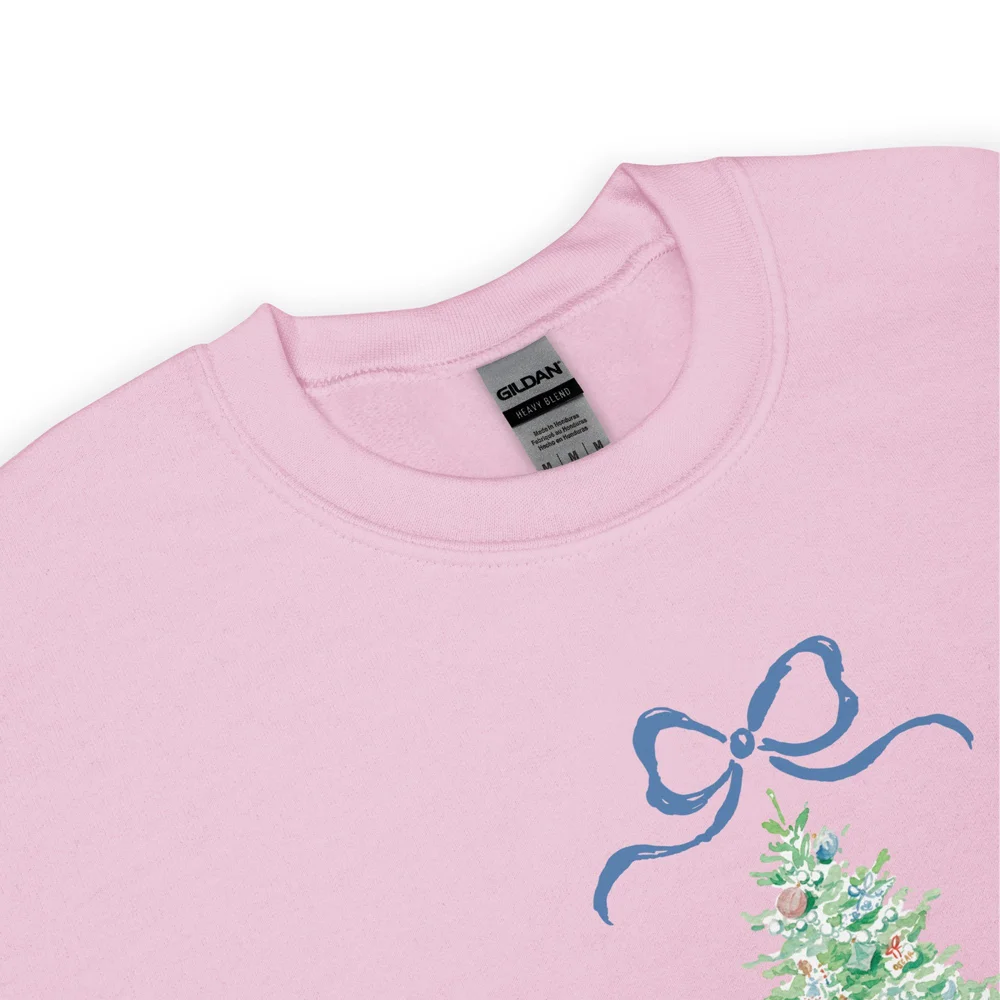 Pastel Christmas Tree Sweatshirt Multiple Colors Available