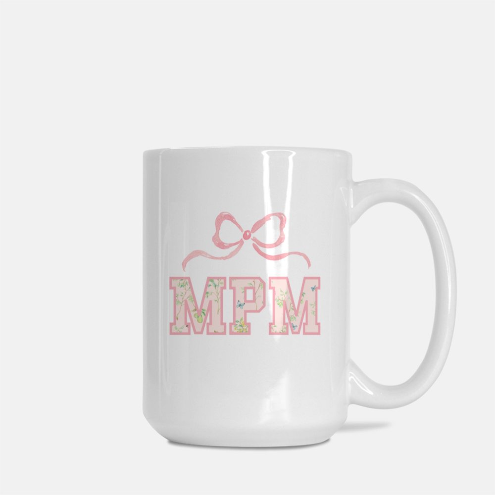 Botanical Monogram Coffee Mug with Name