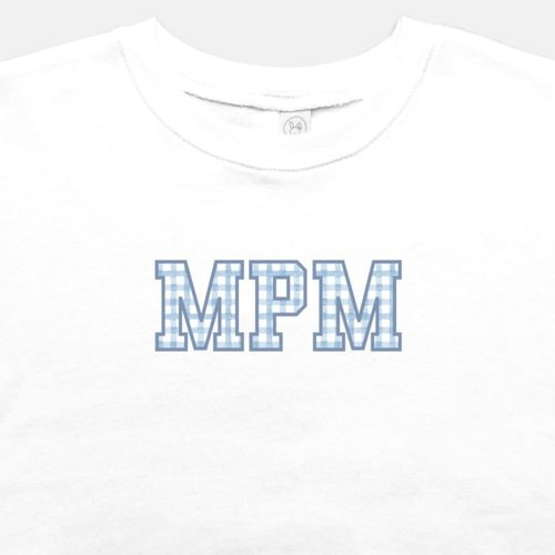 Custom Monogram Blue Gingham Sweatshirt | Multiple Colors Available —  Simply Jessica Marie