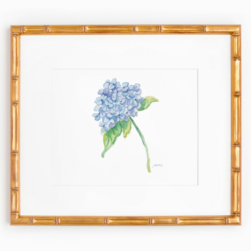 Blue Hydrangeas Watercolor Wrapping Paper Sheets — Simply Jessica Marie