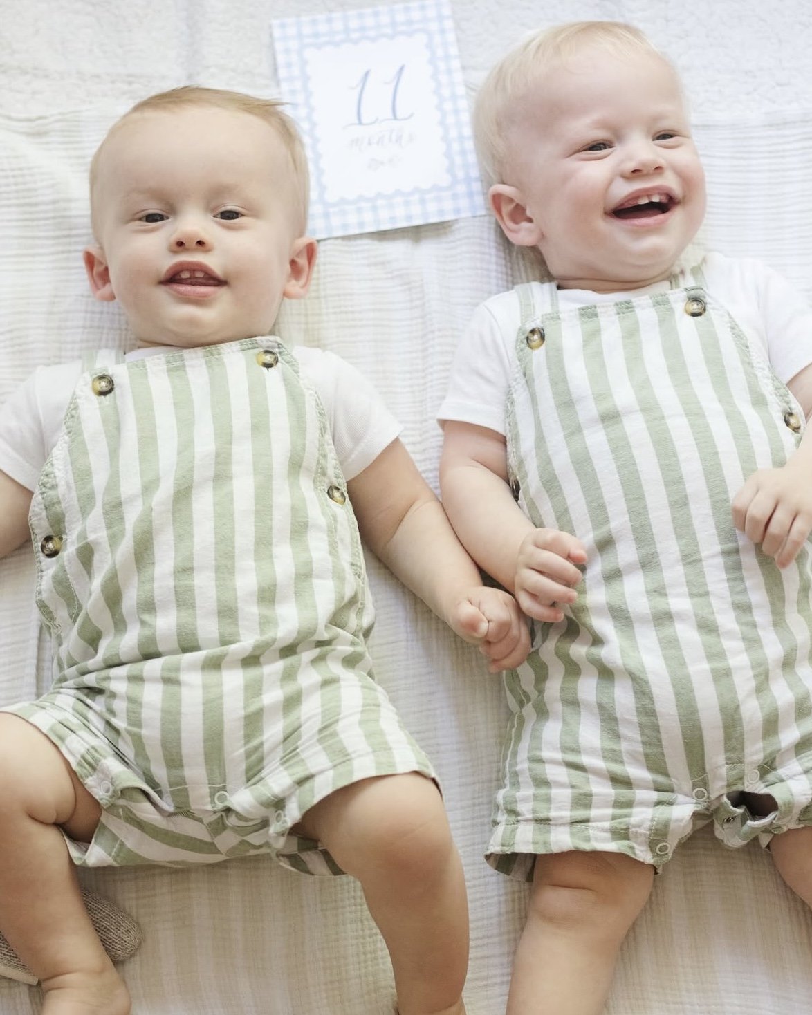 PRE-ORDER Blue Gingham Watercolor Baby Milestone Cards — Simply Jessica ...