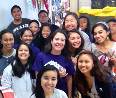 "The wonderful sophomore leadership students from Pearl City High School are part of a group of 125 young leaders being trained."