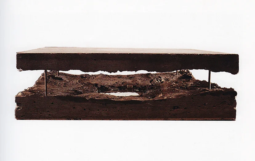 landscape - cement installation 60x60x18cm