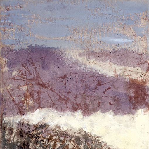 landscape - tempera on canvas, 35x35cm