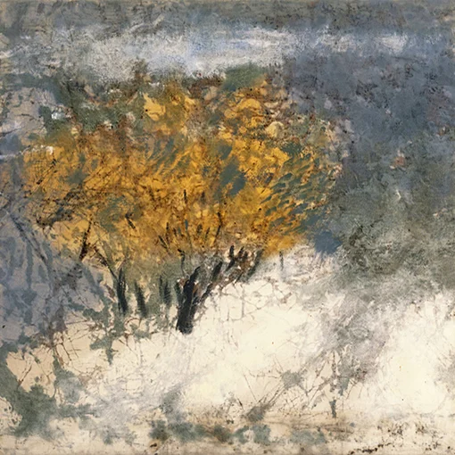 landscape - tempera on canvas, 35x35cm