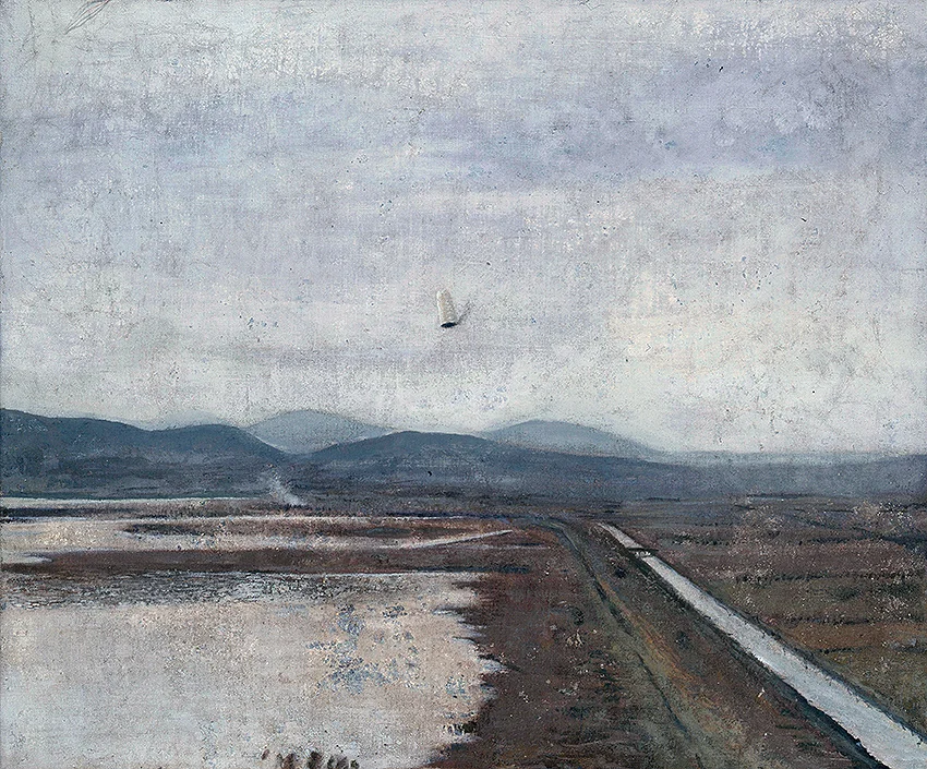 landscape - mixed technique, 50x60cm
