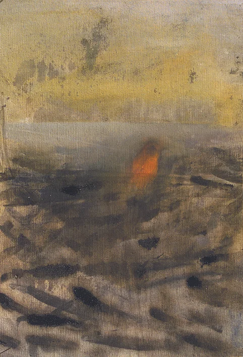 bird - oil on canvas, 25x17cm