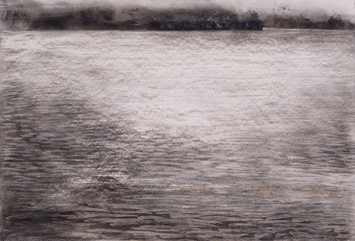 lake, 1994 - drawing, 60x90cm