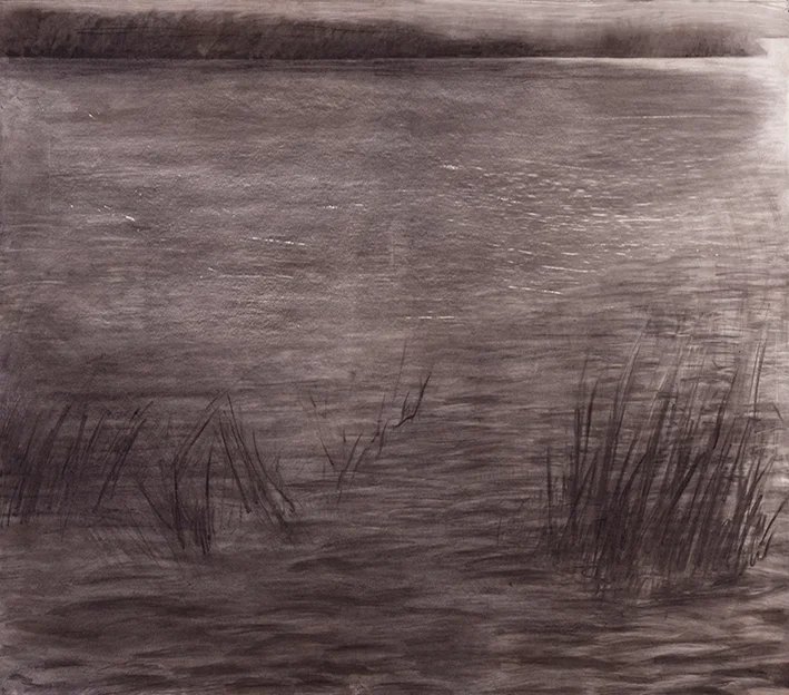 lake, 1994 - drawing, 90x100cm