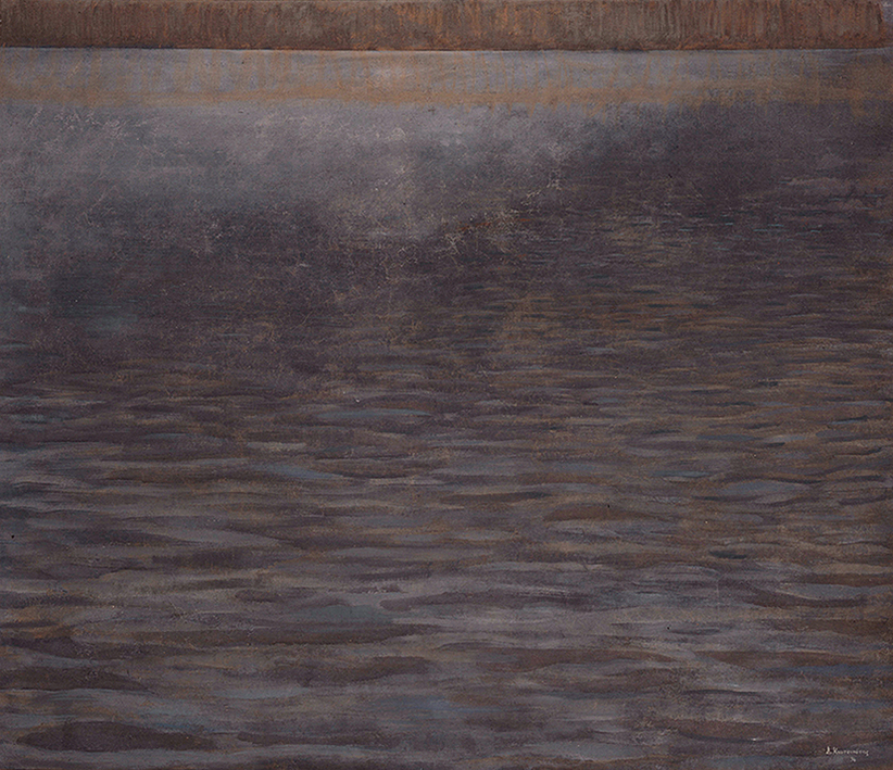 lake - mixed technique, 120x140cm