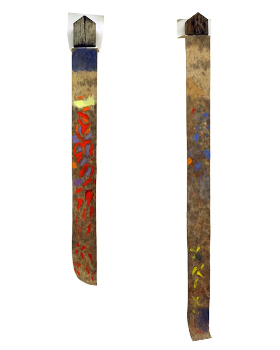 untitled, 2012 - wood, oil on canvas70-90x8x8cm each
