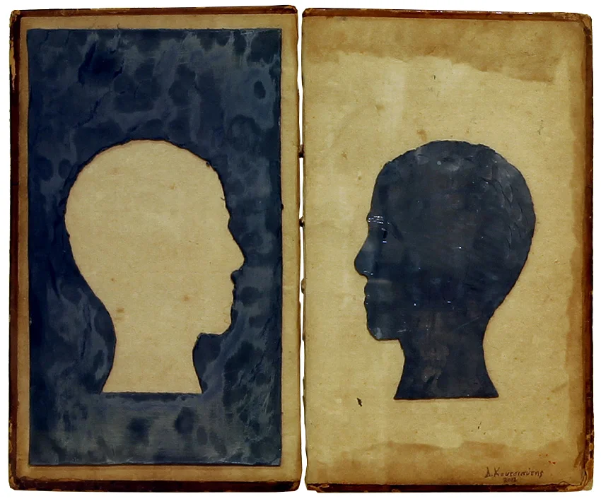 untitled, 2012 - metal, covers from old book, 22x28cm