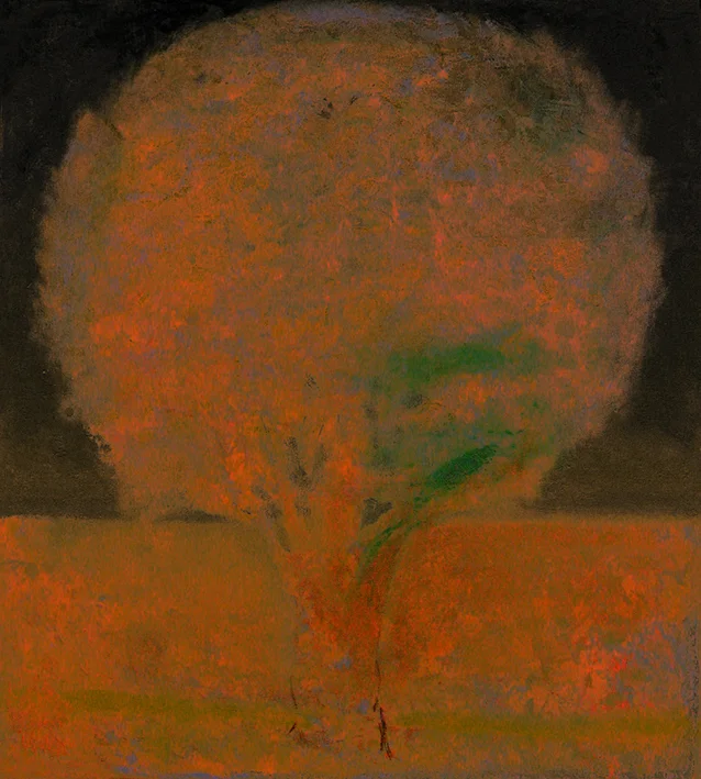 a tree at night, 2008 - mixed technique, 80x70cm