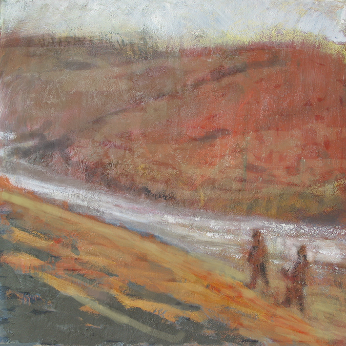 at the river, 2007 - oil on canvas, 45x45cm
