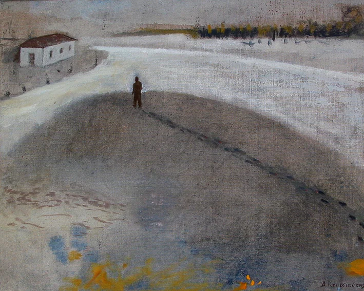 homecoming - oil on canvas, 42X53cm