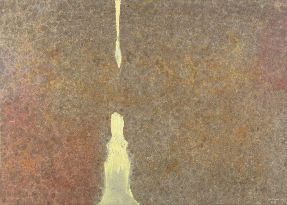 two faces, 2013 - oil on canvas, 91x138cm