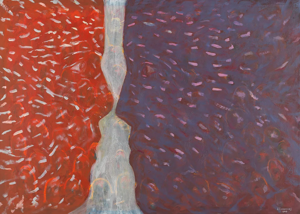 two faces, 2013 - oil on canvas, 90x130cm
