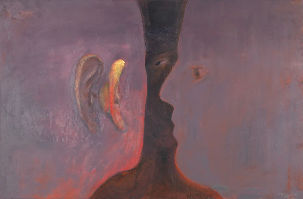 three faces, 2013 - oil on canvas, 91x138cm