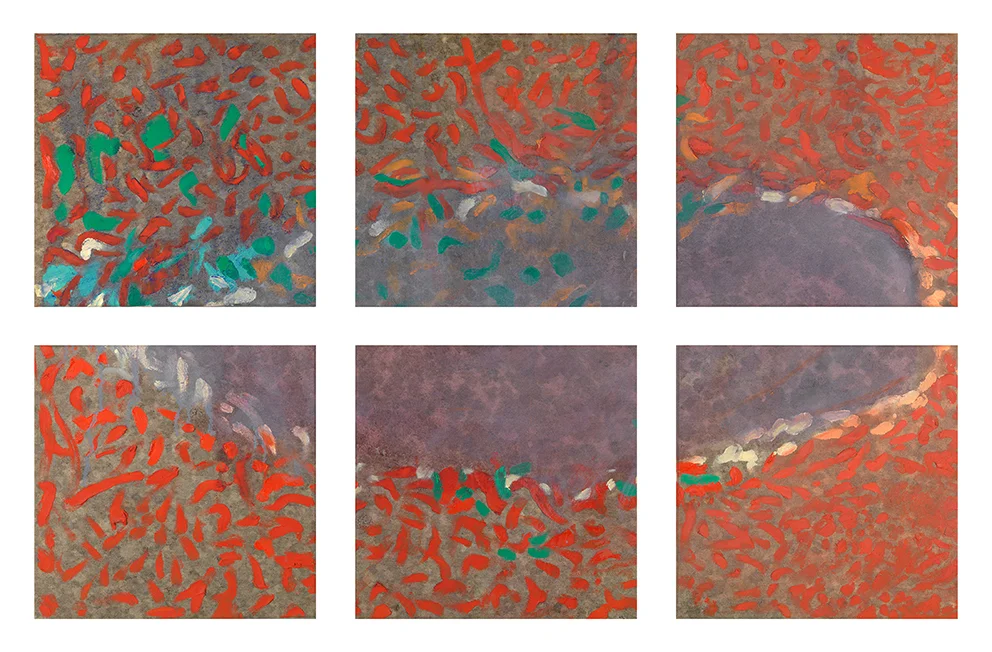 six aspects, 2013 - oil on canvas, 28x28cm each