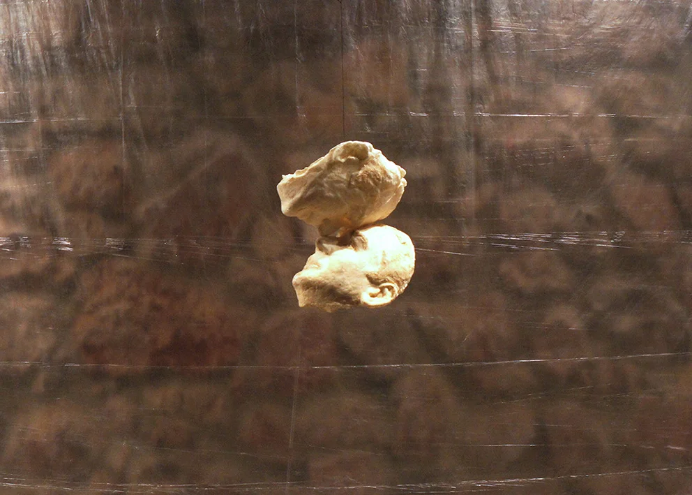 in be two in, 2013 - plastic film, polyurethane foam, detail