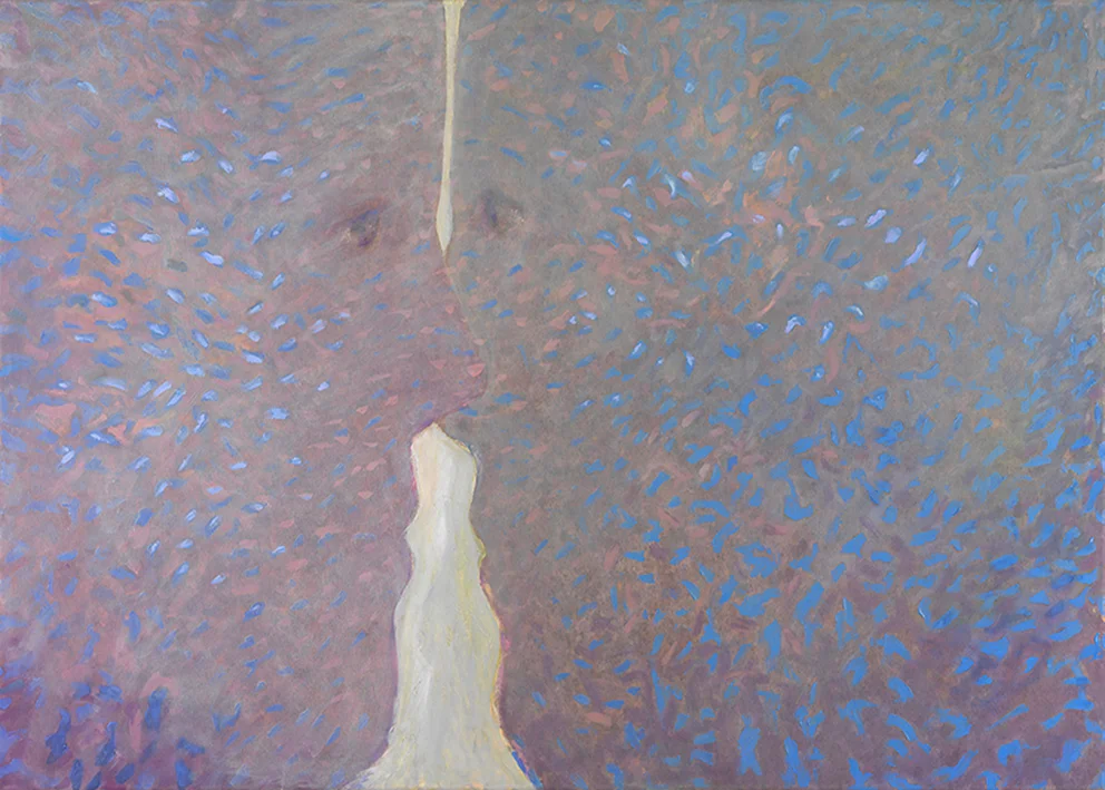 two faces, 2013 - oil on canvas, 91x138cm