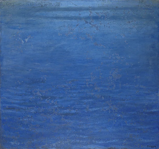 sea, 2019 - mixed media on canvas, 130x120cm
