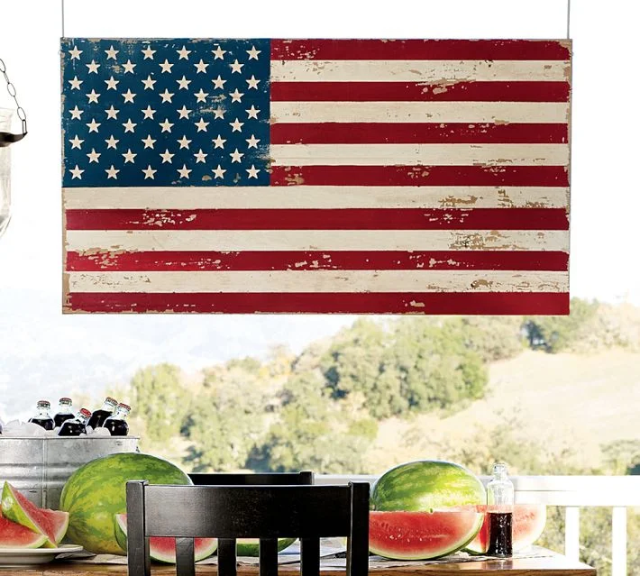 Painted American Flag - Pottery Barn